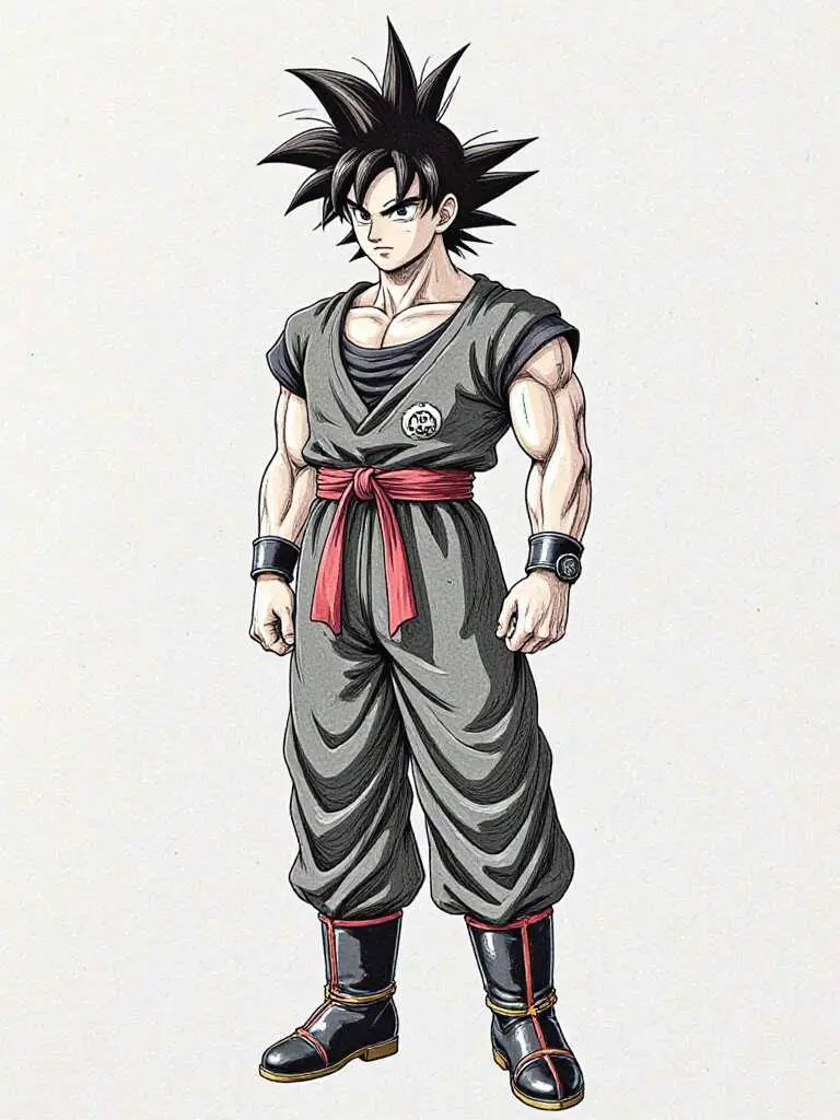 full body goku ultra instinct drawing