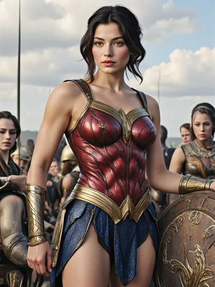 AI-generated female superhero