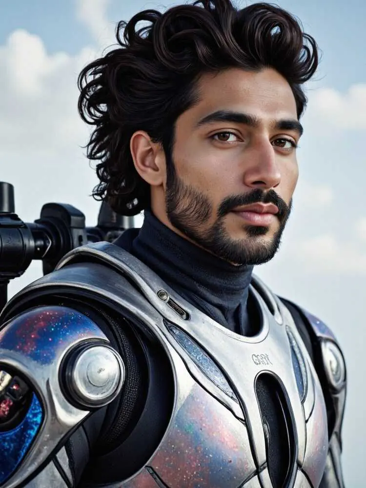 AI-generated superhero