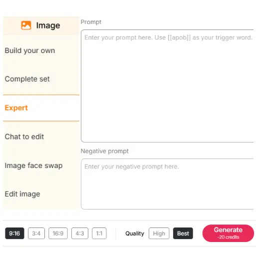 enter a prompt in ai book cover generator