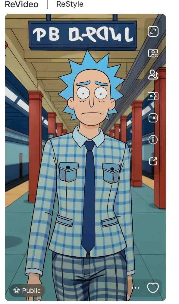 kling2.6 rick and morty style